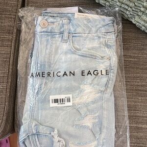American Eagle Outfitters Blue Boyfriend Jeans Distressed